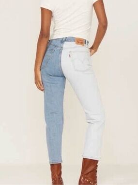 Levi’s 501 2 tone Highrise Crop